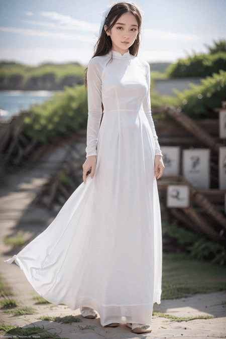 Ao Dai - Vietnamese Long Dress - v1.0