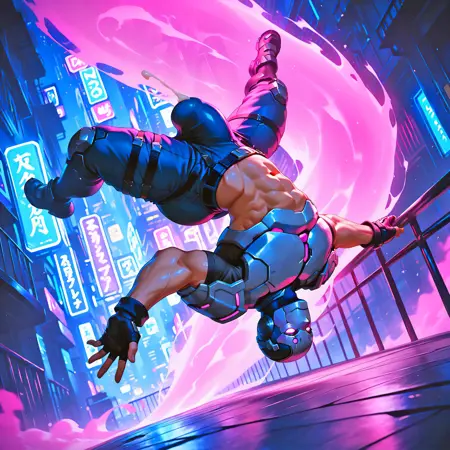 Parkour - Jumping Boy - Action Pose