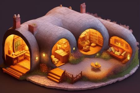 duskametrick15  hobbit house lord of the rings incredibly detailed background bokeh rim lighting duskametrick15