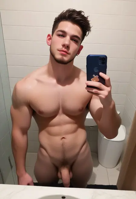 Male solo selfie