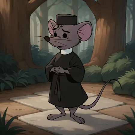 sexton church mouse (Robin Hood 1973)