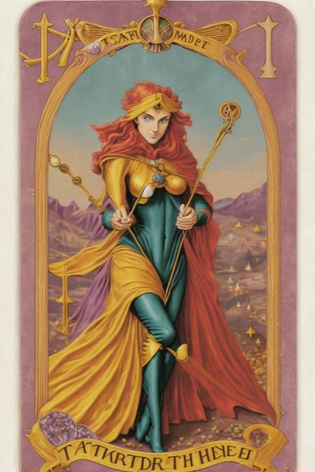 <lora:tngcrusher:1> (((tarot card))), rider-waite