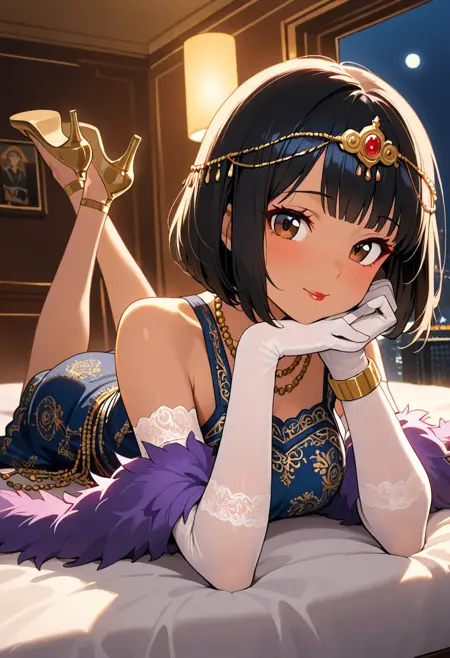 Anime Style American Flapper Dress (1920's)