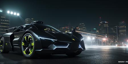 cinematic film still breathtaking (Futuristic Black-Batmobile),side view,intricate details, armored car,missile launcher,oversized tires
Arkham city streets,
bright neon lights,
multicolored lights.
vivid colors, vivid contrast, bold colors, 
white paved road . award-winning, professional, highly detailed . shallow depth of field, vignette, highly detailed, high budget, bokeh, cinemascope, moody, epic, gorgeous, film grain, grainy