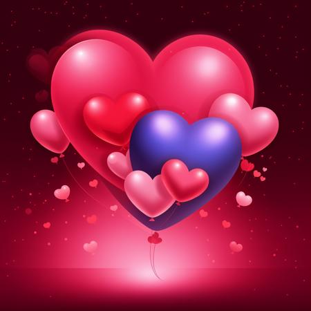 Balloons Heart Valentine Days