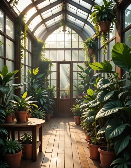 glass greenhouse pony