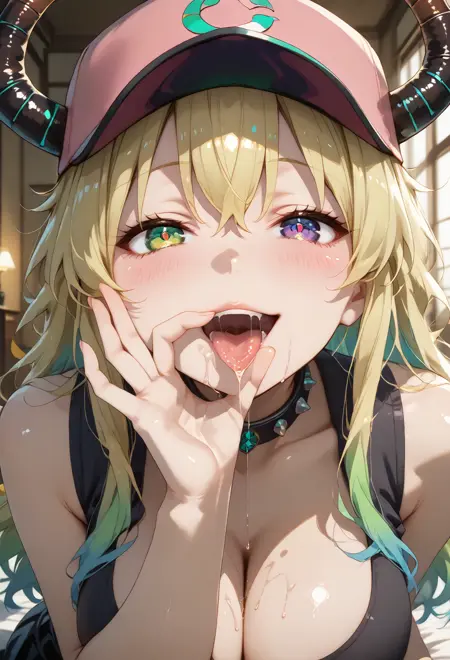 (CONCEPT) Fellatio gesture with finger circle / フェラ素振り(指で輪っか) (Pony)