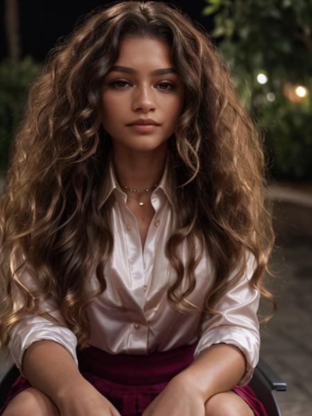 znd,braid hair,(close-up),sitting,(wearing turtleneck sweater),sunrise,dof,volumetric lighting,masterpiece,extremely detailed,cinematic
