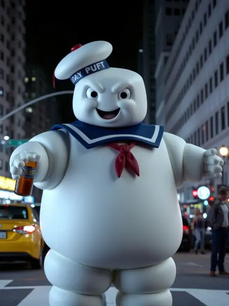The Stay-Puft Marshmallow Man - Ghostbusters - Flux1.D & SDXL