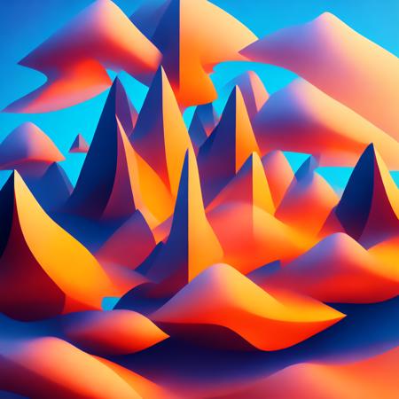 (fractalgeo style:1) a stylized image of a futuristic city with mountains and clouds <lora:djzFractalGeoV21_LoraBooth:1>