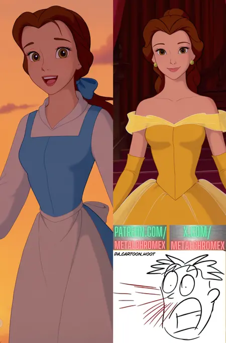 Belle (Beauty and the Beast) - Collaboration LoRA