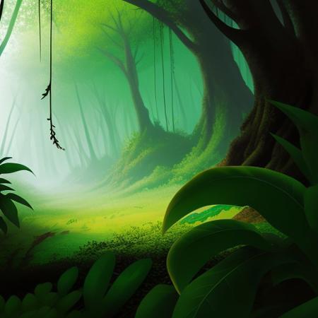 jungle and leaves