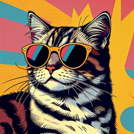 pop art,  cat, sunglasses, 
<lora:pop_art_style_v11:0.7>