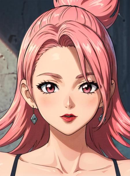 yuki, pink hair, lipstick,