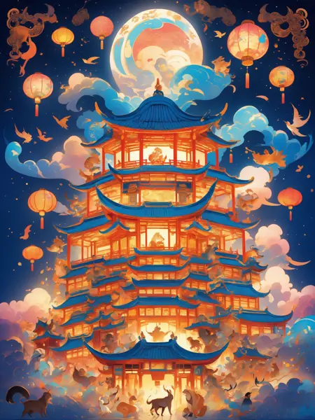 国潮风格插画 | Chinese National tide style