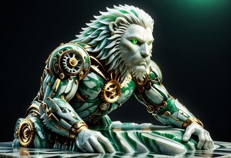 Excellent quality, masterpiece, high resolution, intricate and detailed,
(cs-cr1stal-v2:1.2),
figure composed of a single huge brilliant, sculpture of a (eolo:1.1) in white and green liquid marble, translucent, gold veins,
translucent, ethereal, majestic, detailed digital art, close-up, ground shot,
dark background, g3ars, gears