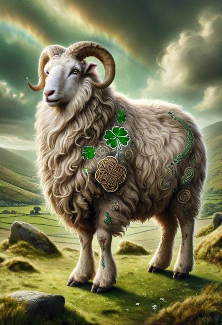 an Irish sheep, ral-cltc