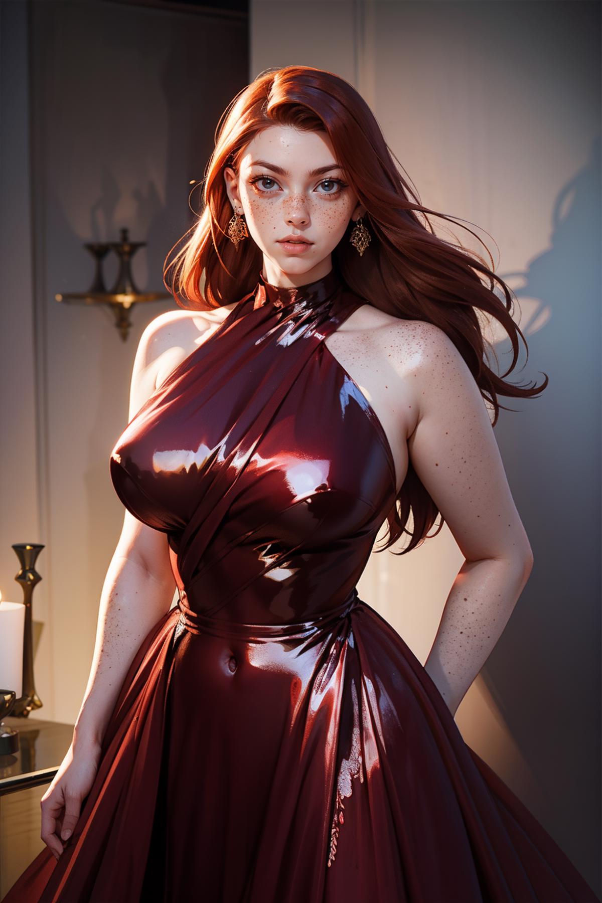 Red Rubber Dress image by freckledvixon