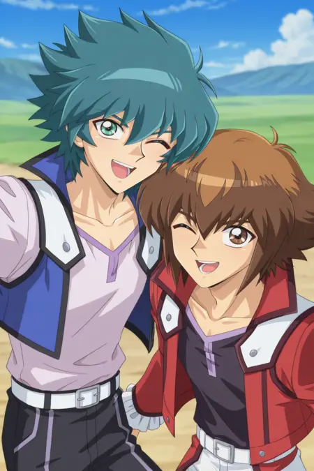 Jesse Anderson / Johann Andersen & Judai Yuki / Jaden Yuki - Yu-Gi-Oh! GX - (Illustrious) [Commission]
