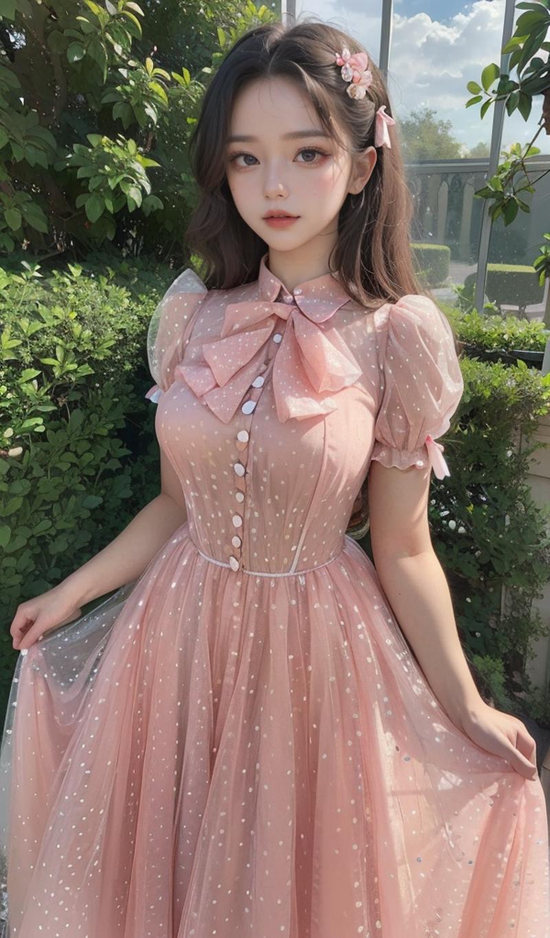 Polka Dot Peachy Dress image by YuriTanaka