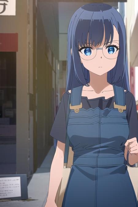 touyayamada, <lora:touya yamada s1-lora-nochekaiser:1>,
touya yamada, long hair, blue hair, blue eyes, round eyewear, glasses,
BREAK shirt, dress, short sleeves, shoes, black footwear, black shirt, blue dress, suspenders, overalls,
BREAK outdoors, city,
BREAK looking at viewer, (cowboy shot:1.5),
BREAK <lyco:GoodHands-beta2:1>, (masterpiece:1.2), best quality, high resolution, unity 8k wallpaper, (illustration:0.8), (beautiful detailed eyes:1.6), extremely detailed face, perfect lighting, extremely detailed CG, (perfect hands, perfect anatomy),