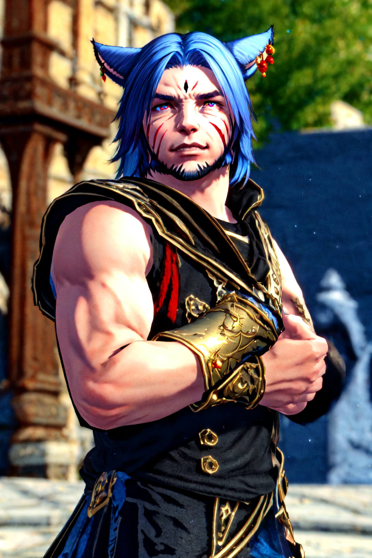 FFXIV - Male Miqote (Keeper of the Moon - Khit'li L'ocar) image by duskfallcrew