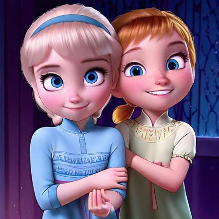 Anna & Elsa "Sister's The Past" (Frozen) [Pony/Illustrious] v1.0 [Illustrious]