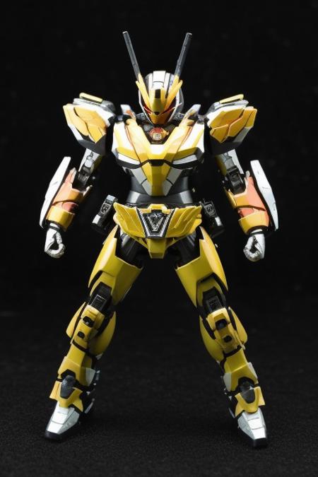 harbor, city, explosion, mess, chaos, (heavy bag, gatling gun)(uzumaki naruto, helmet, tokusatsu, belt, a black and silver, destoryMode) tank , negative_hand, Fixhand, mecha, absract art, tankhead, gundam, standing, pose, humanoid, tankhead, 4 legs, bodysuit, shoulder armor,gloves,belt, rider belt,helmet, kamen rider zero two, green mecha,