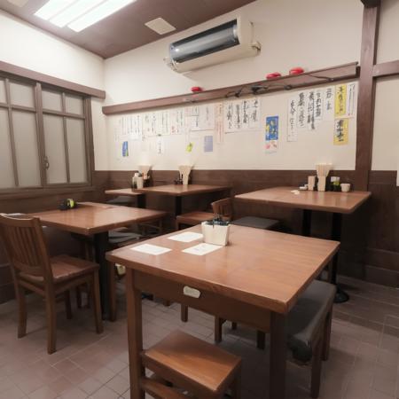 best quality, ultra-detailed, illustration,
sakaba, scenery, indoors, 1boy, tiles, chair, tile floor, ceiling light, table, window, cup, sitting, solo, japanese architecture, japan, realistic, photo background, photo (medium)
 <lora:JAPN_SCENERY_TaisyuSakaba_SD15_V1:1>