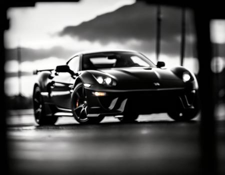 dark and gloomy 8k photo, cyberpunk sport car, action shot, sunset, detailed, (vibrant, photo realistic, realistic, dramatic, dark, sharp focus, 8k), .photo realistic <(masterpiece, photorealistic:1.4), (extremely intricate:1.2)>,  cinematic, natural look,  (dim soft lighting:0.6), (natural light:0.8), natural shadows, soft focus, movie still, natural fines, shallow depth of field, film grain, nostalgia, finely detailed, subtle details, volumetric, kkw-hdr, kkw-ph-1