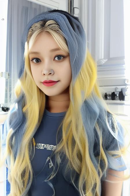 <lora:koreanDollLikeness_v10:0.7>
Nova: (a girl with (long blonde hair:1.2), (blue eyes:1.2), kpop idol, extremely cute, extremely beautiful, fashion model, 20-year-old)