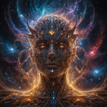 Ethereal being made of mad-wsps, humanoid figure made of light, astral, light shaped into a human form, (flesh made entirely of starlight)+, made of magic, made of galaxies, made of the cosmos, OverallDetail, masterpiece oil painting of photorealistic epic fantasy, fujifilm xt3, 16 uhd, epic quality, ultra-detailed, exquisite features, inspiring, jaw-dropping, cinematic, film grain, intense shadows, moody lighting