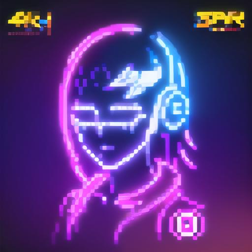 Pixel Neon Art image by SYK006