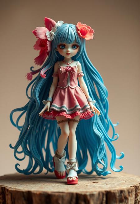 extreme frilled girl diorama style
