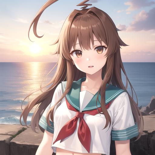 球磨-舰队收藏（Kuma-Kantai Collection） image by King_Dong