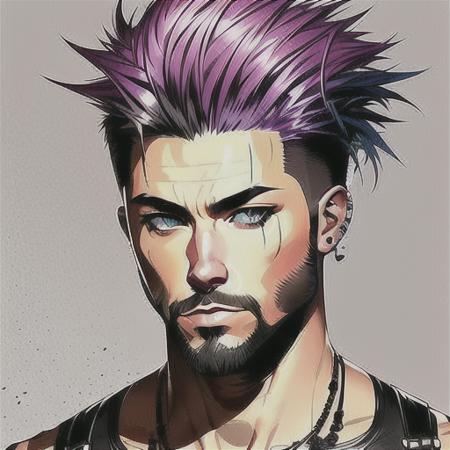 Handsome Punk Man