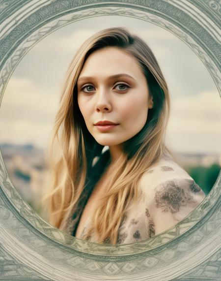 ElizabethOlsen, photograph, intricate details, Glowing tall Serbian Girl, ð, Chemist, background is [Sweden|The Eiffel Tower], Sketch, Romantic, film grain, Polaroid, Circular polarizer, Film Washi,  <lora:ElizabethOlsenSDXL:1>