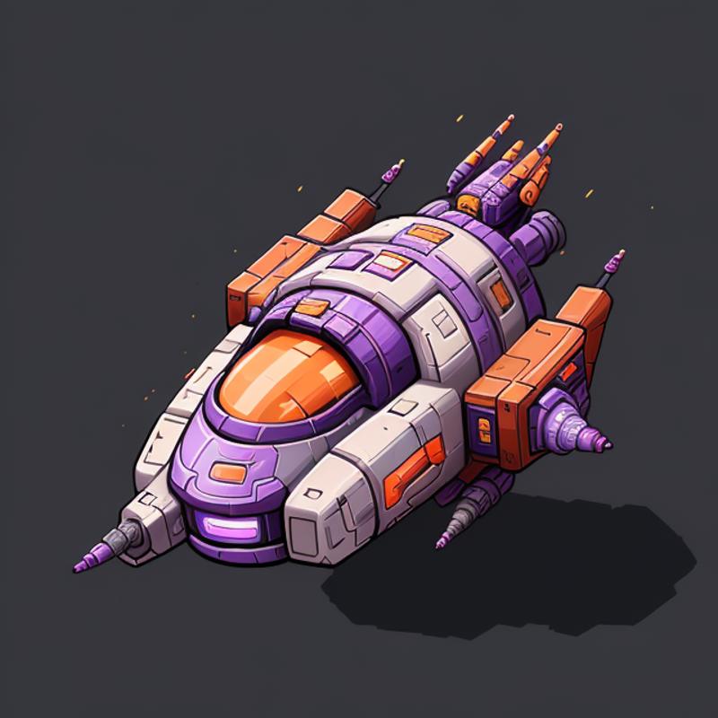 Cute Isometric Spaceships (SD 1.5) image by thriggle