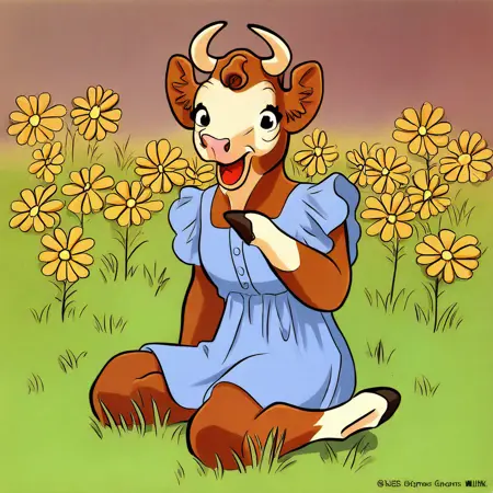 Elsie Cow (Borden Dairy) [IL & Pony SDXL & SD1.5)