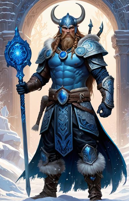 azurite viking warrior, regal, elegant, winter, snow, beautiful, stunning, hd, illustration, epic, d & d, fantasy, intricate, elegant, highly detailed, wide angle, digital painting, artstation, concept art, smooth, sharp focus, illustration, wallpaper, art by artgerm and greg rutkowski and alphonse mucha and jin xiaodi