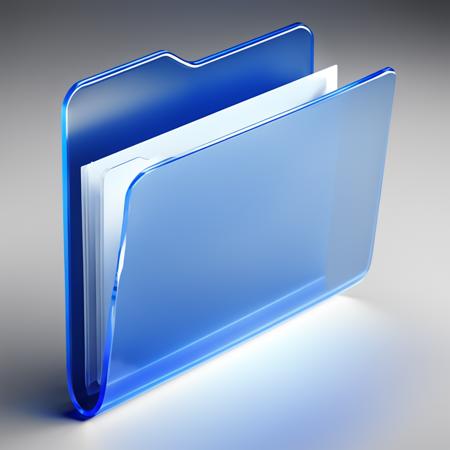 Blue|white folder icon,many details, octane render, transparent glass texture,frosted glass, transparent technology sense, industrial design, white background, studio lighting, sunshine, flat, minimal, quasi-object, axisymmetric, blender, C4D, best quality, 4k, <lora:090401-000004:0.7>