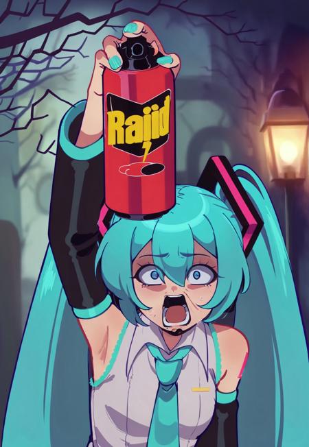 Raid Spray | Twitter Trend Meme Concept | IllustriousXL and NoobAI V1