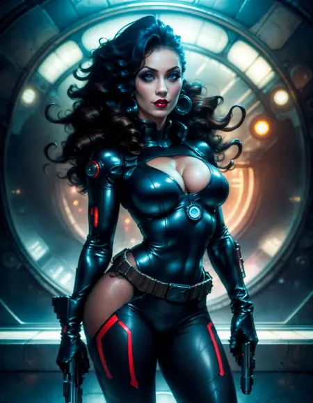 Western comic semirealistic 2.5D style for Flux and Pony