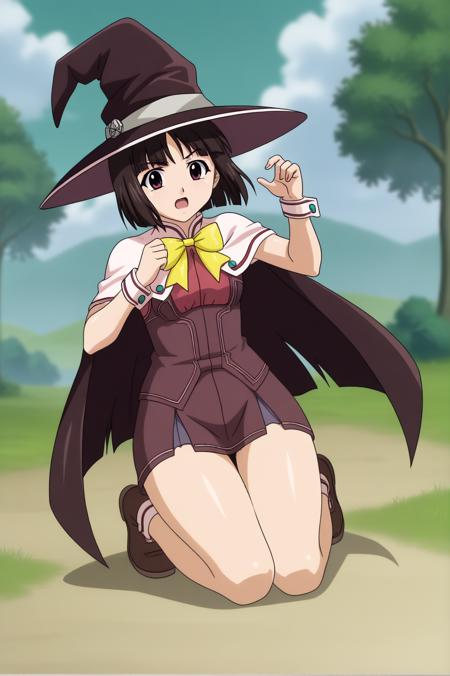 Yukari Sendou witch school uniform