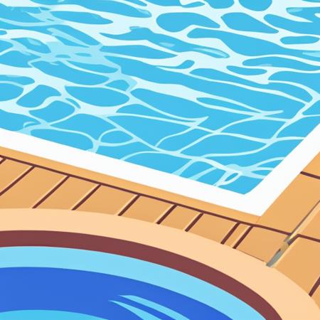 poolside,  vector illustration, <lora:Vector_illustration_V2:1>