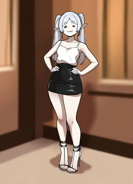 Strappy heels Linkartoon style