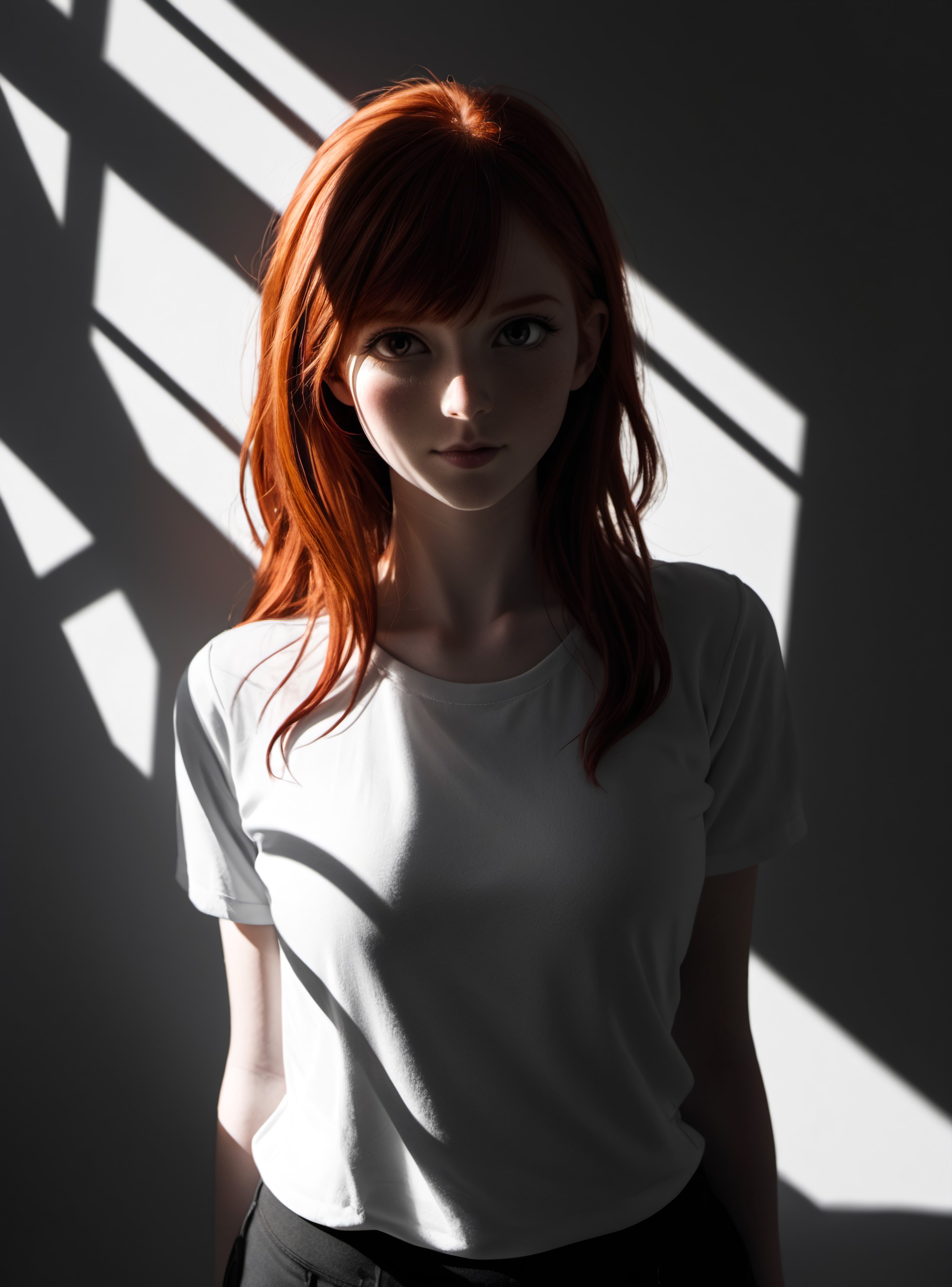 redhead girl, light contrast, hard shadows,(photo)

\\ Made with ONE FOR ALL checkpoint by Chaos Experience @ https://civi...