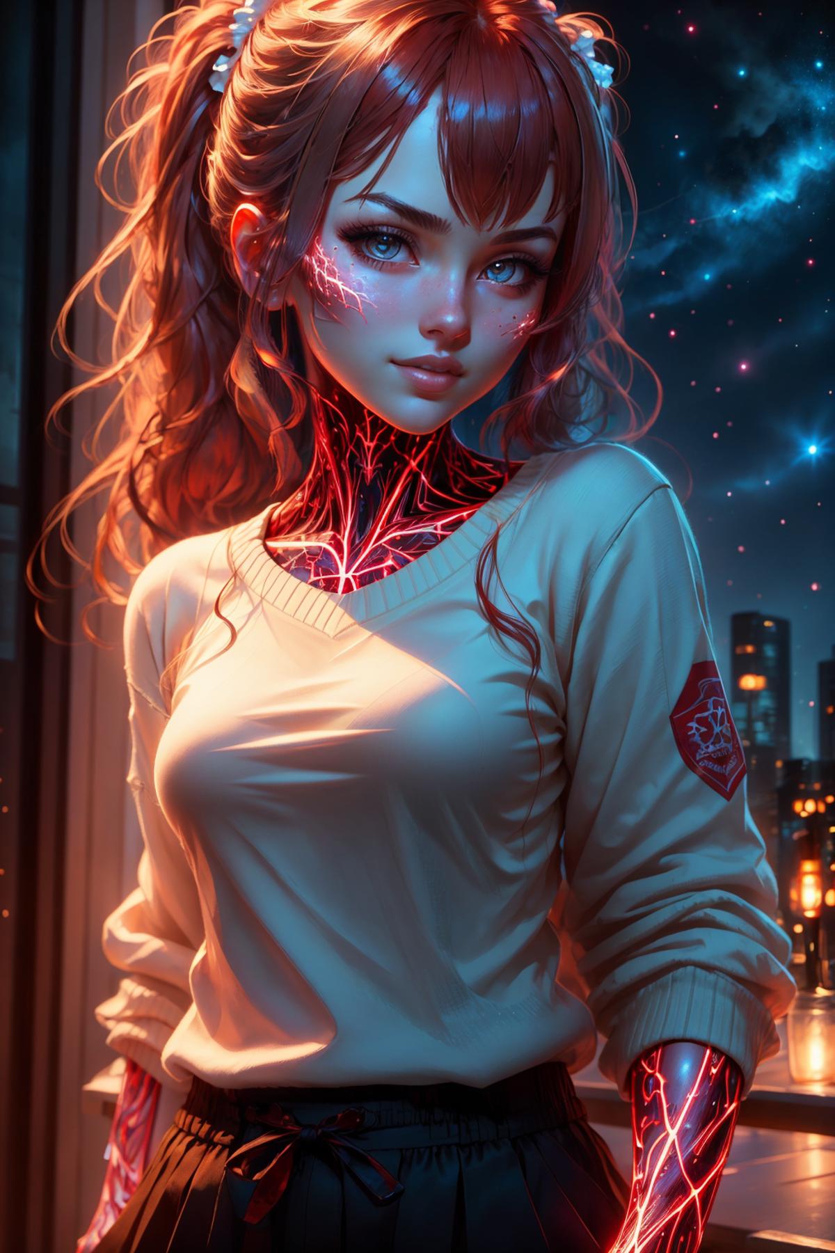 Red Glowing Veins LoRA image by novowels