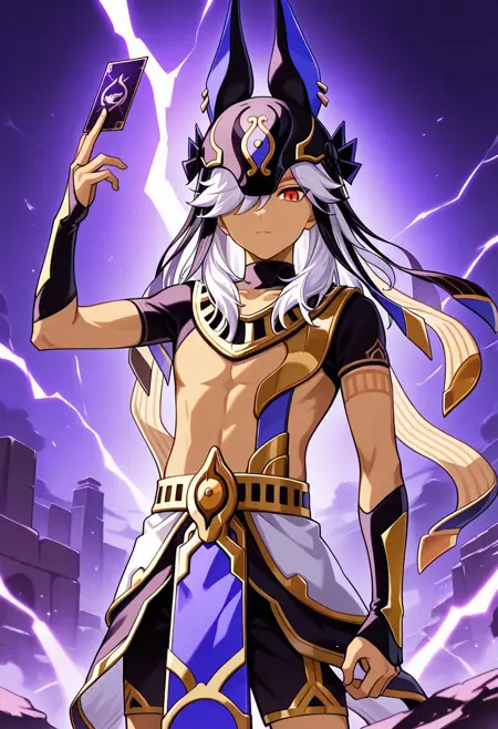 Cyno - Genshin Impact (Commission) - Pony + Illustrious