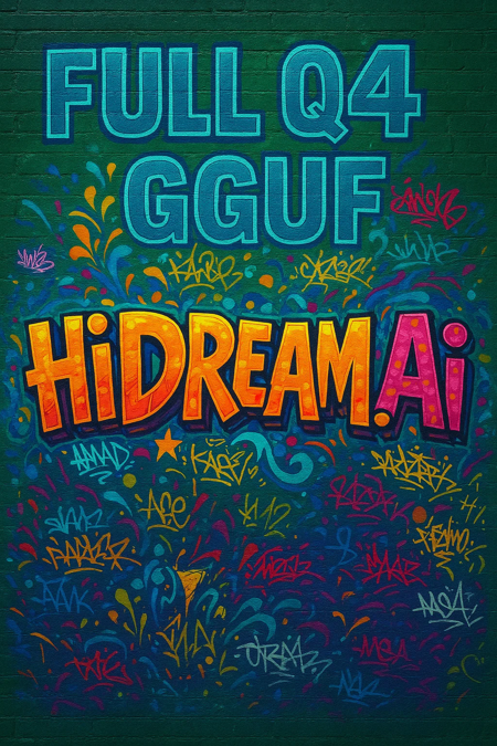 HiDream I1 FULL [GGUF+FP8+F16] with ComfyUI workflow Q4